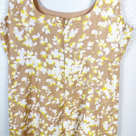 Draper James Womens Floral Linen Sleeveless Mini Dress Size 10 - Picture 9 of 11